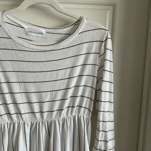 Citrus & Lemon Striped Dress